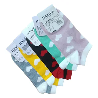 جوراب مچی زنانه طرح قلب (مدل EA16-2)