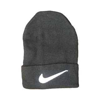 کلاه بافتنی مشکی طرح نایک1(مدل EA18-3)