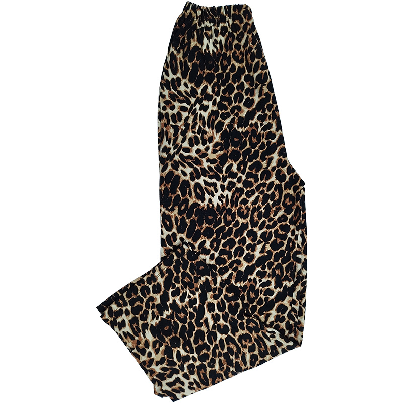 شلوار راسته پلنگی زنانه A1632